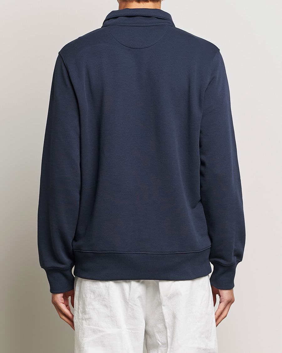 Herre | Gensere | GANT | Original Shield Half Zip Sweater Evening Blue
