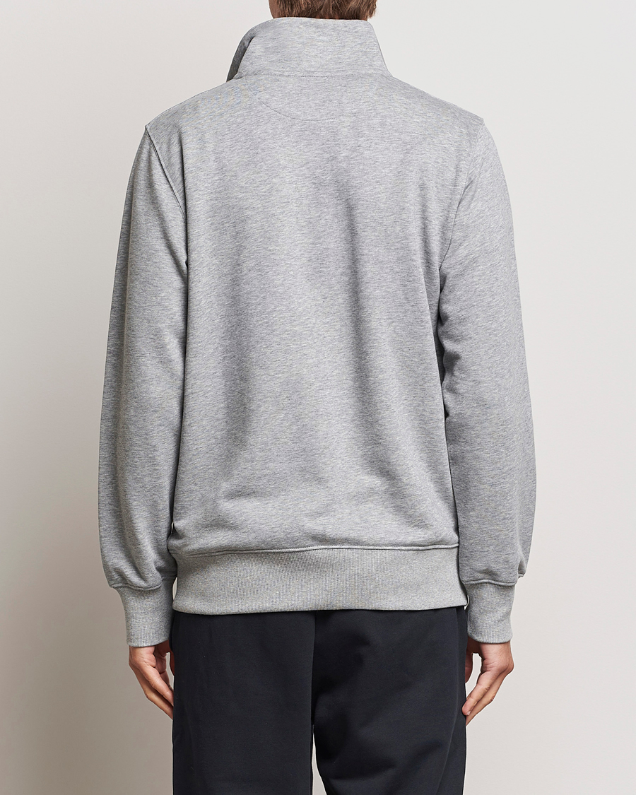 Herre | Gensere | GANT | Original Shield Half Zip Sweater Grey Melange