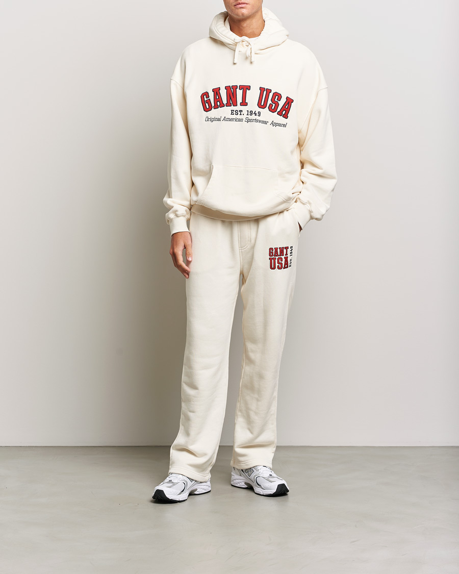 Herre | Gensere | GANT | USA Hoodie Cream