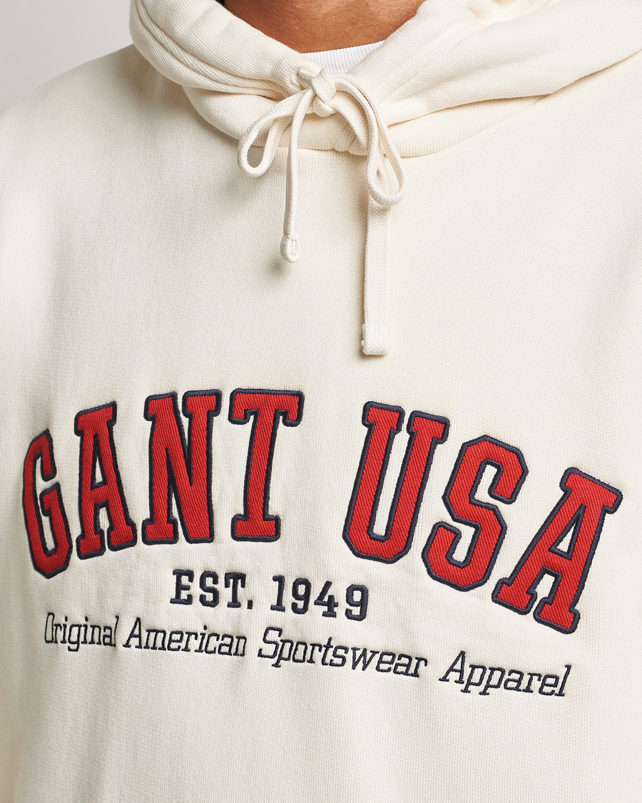 Herre | Gensere | GANT | USA Hoodie Cream