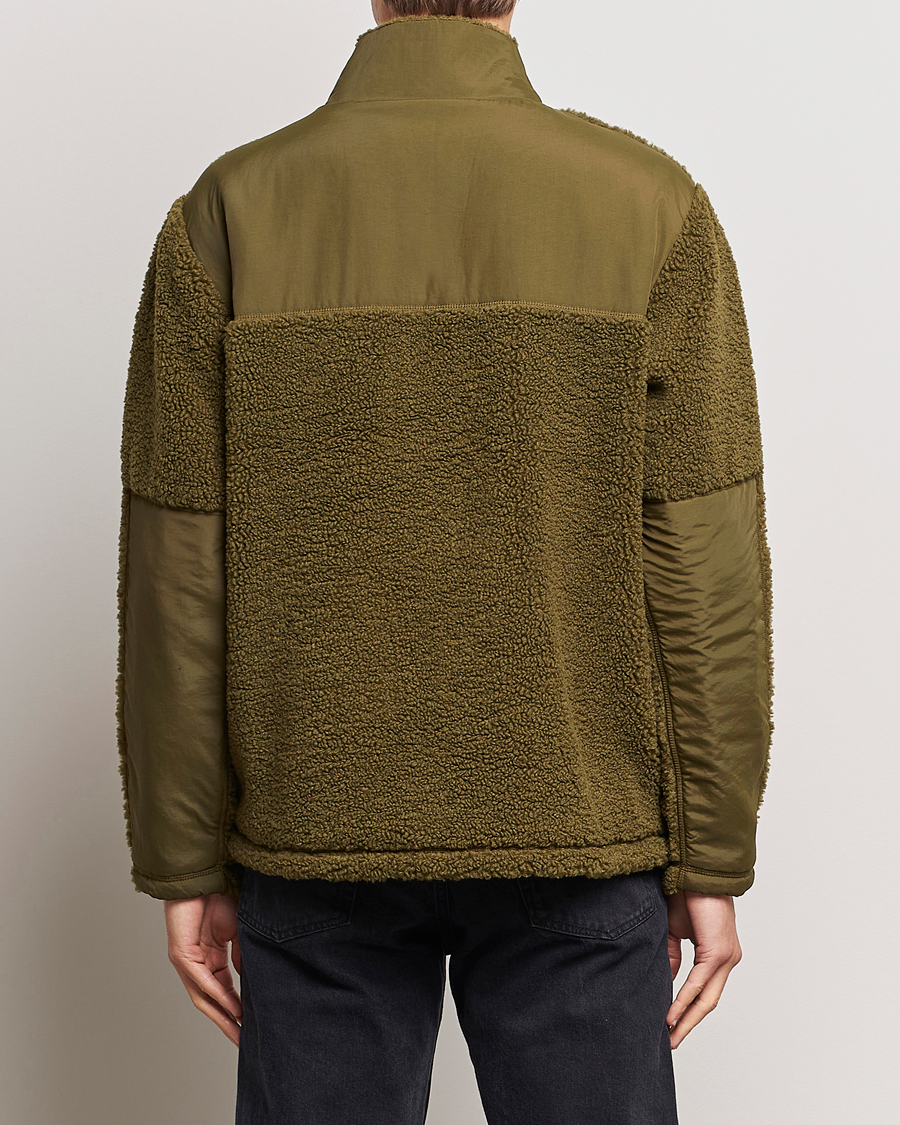 Herre | Gensere | GANT | Sherpa Fleece Full Zip Dark Cactus
