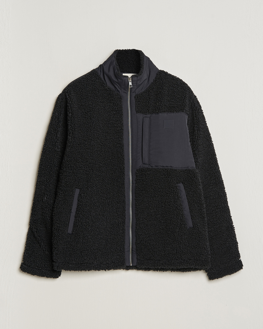 Herre | Gensere | GANT | Sherpa Fleece Full Zip Black