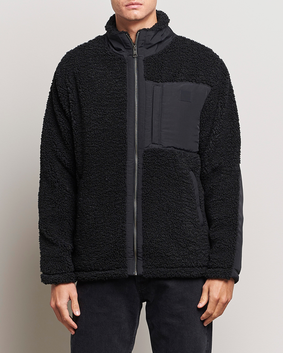 Herre | Gensere | GANT | Sherpa Fleece Full Zip Black
