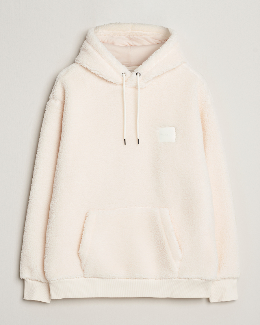 Herre | Gensere | GANT | Sherpa Fleece Hoodie Cream