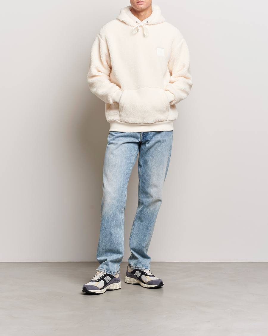 Herre | Gensere | GANT | Sherpa Fleece Hoodie Cream