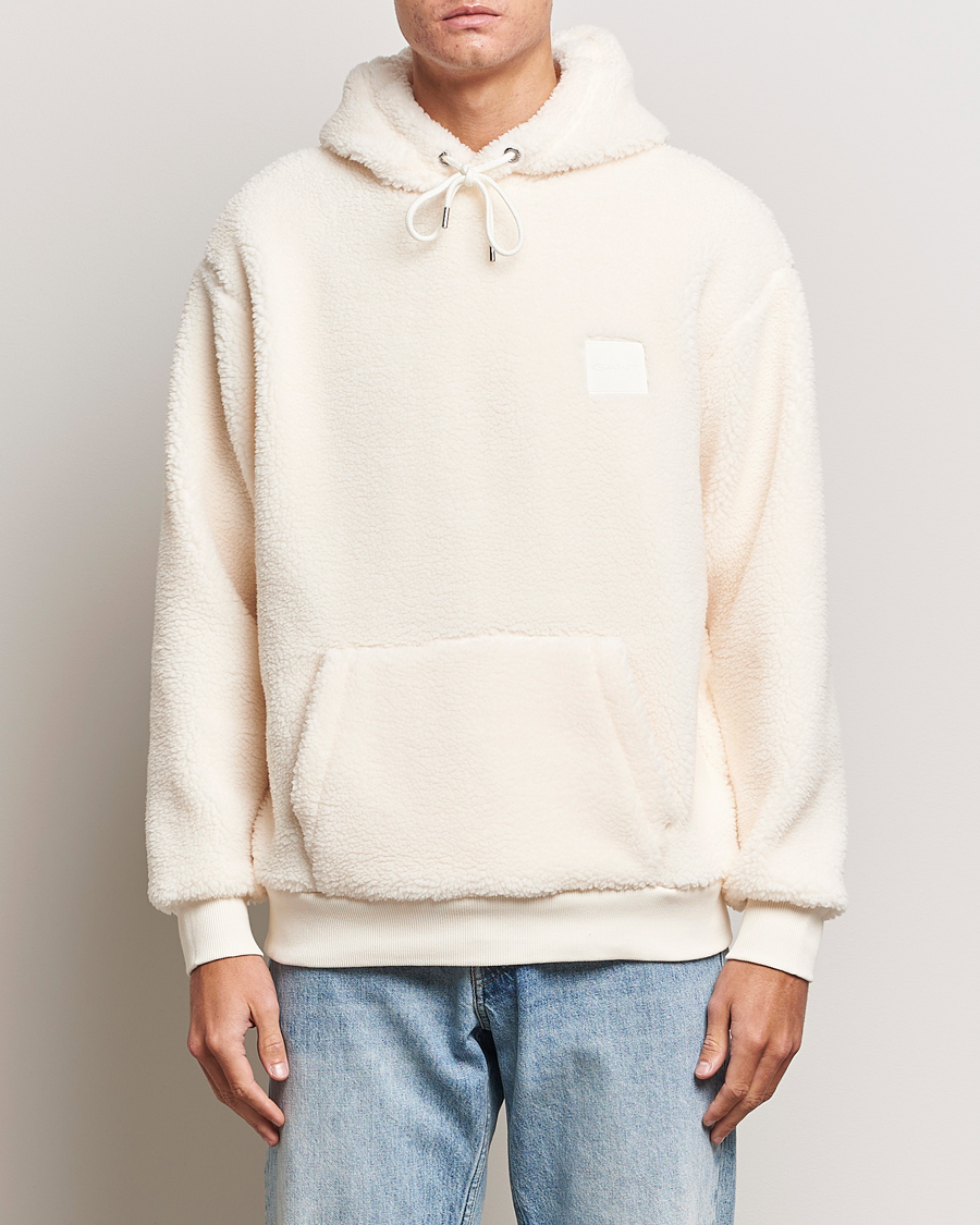 Herre | Gensere | GANT | Sherpa Fleece Hoodie Cream