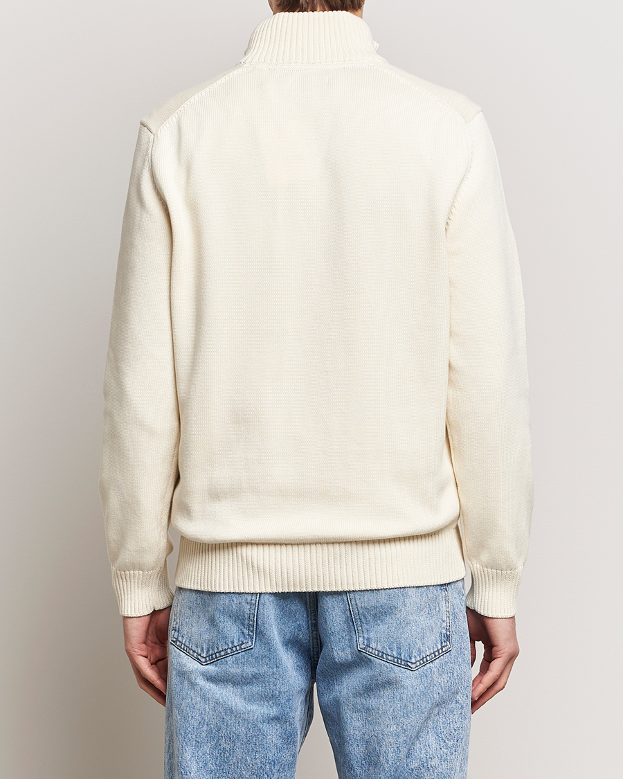 Herre | Gensere | GANT | Cotton Half Zip Cream