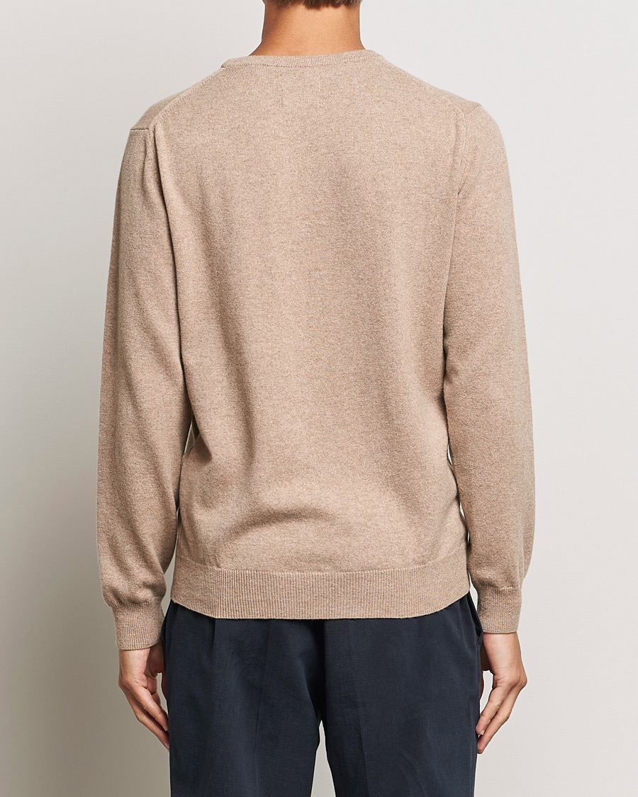 Herre | Gensere | GANT | Lambswool Crew Neck Pullover Dark Sand