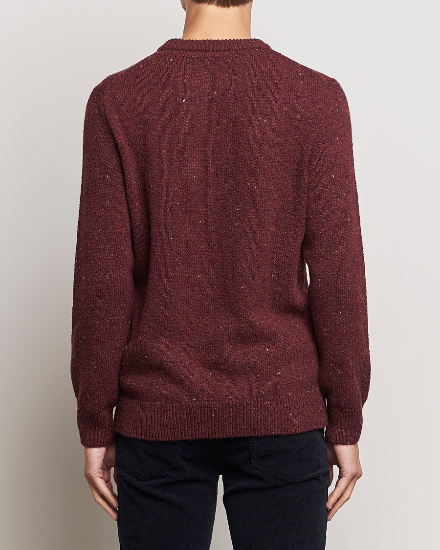 Herre | Gensere | GANT | Neps Donegal Crew Neck Sweater Plumped Red