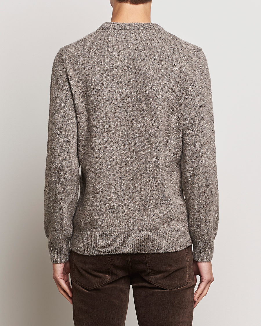 Herre | Gensere | GANT | Neps Donegal Crew Neck Sweater Dark Grey