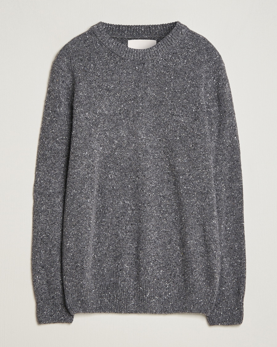 Herre | Gensere | GANT | Neps Donegal Crew Neck Sweater Antracite