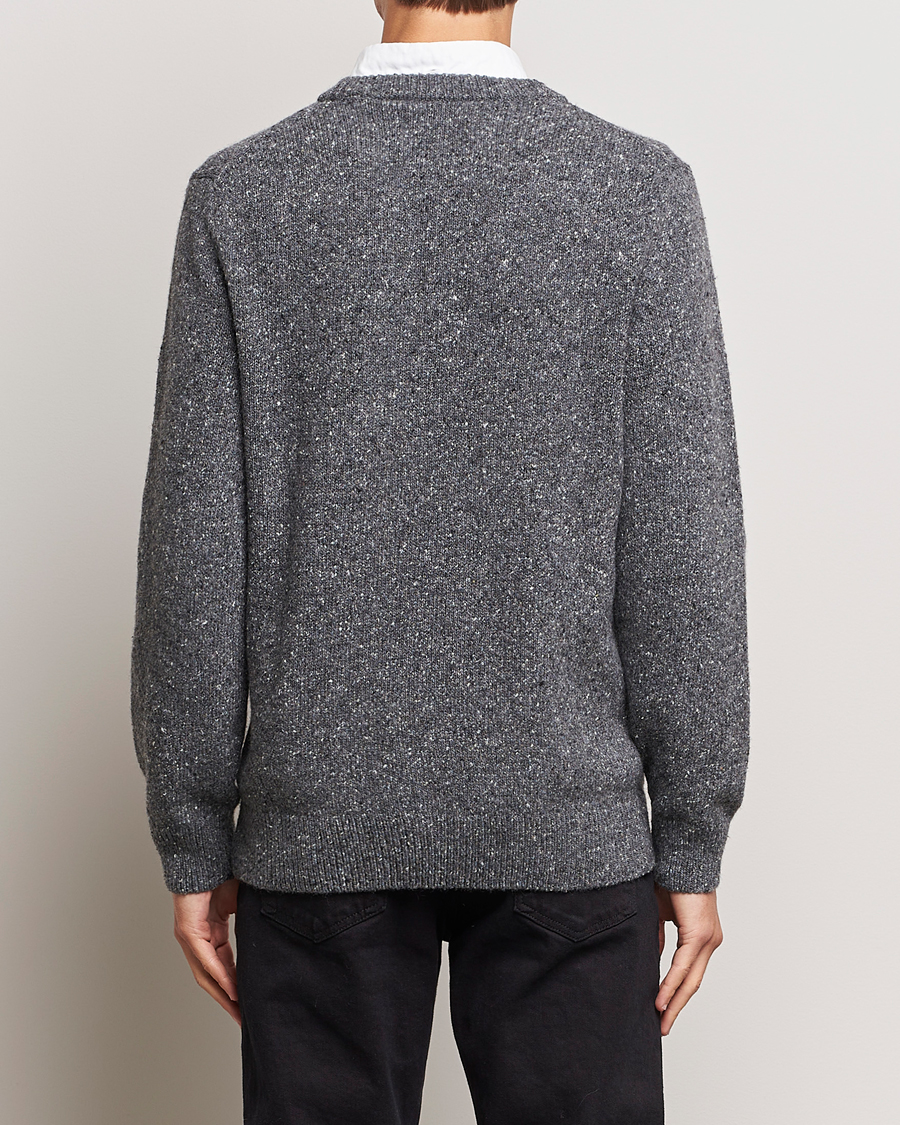 Herre | Gensere | GANT | Neps Donegal Crew Neck Sweater Antracite