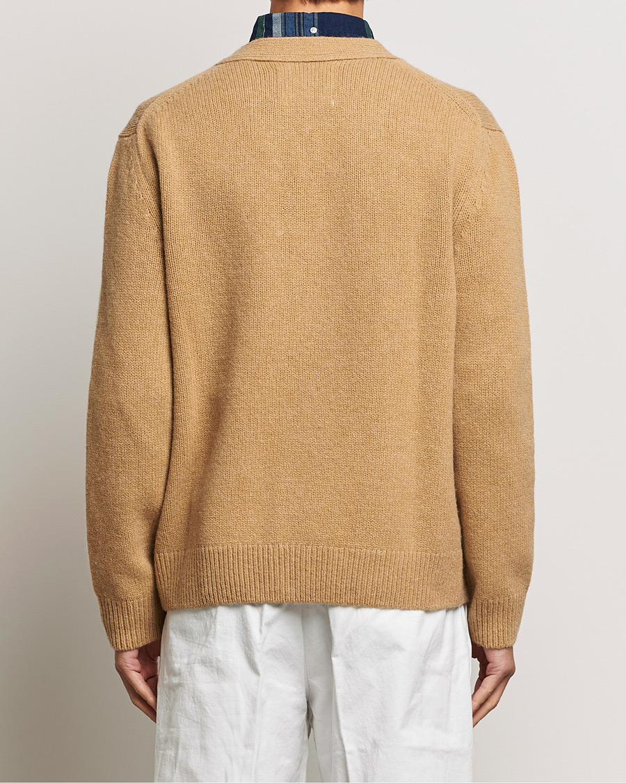 Herre | Gensere | GANT | Soft Wool Cardigan Khaki Melange