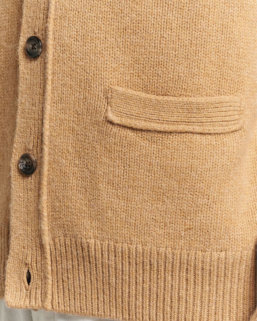 Herre | Gensere | GANT | Soft Wool Cardigan Khaki Melange