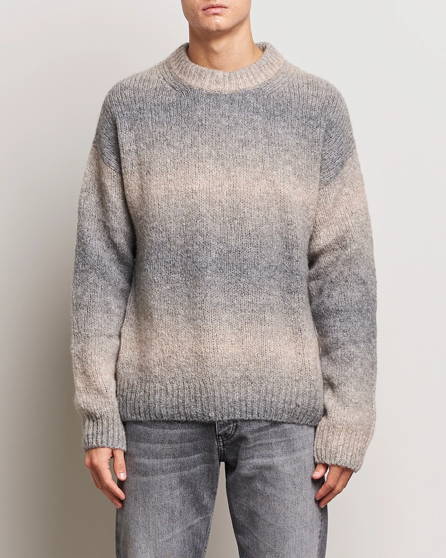 Herre |  | GANT | Soft Wool Ombre Crew Neck Grey Melange