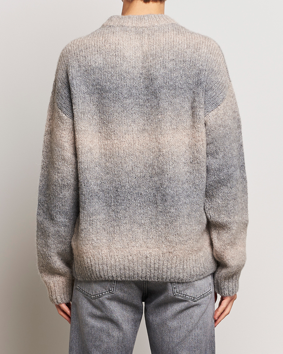 Herre | Gensere | GANT | Soft Wool Ombre Crew Neck Grey Melange