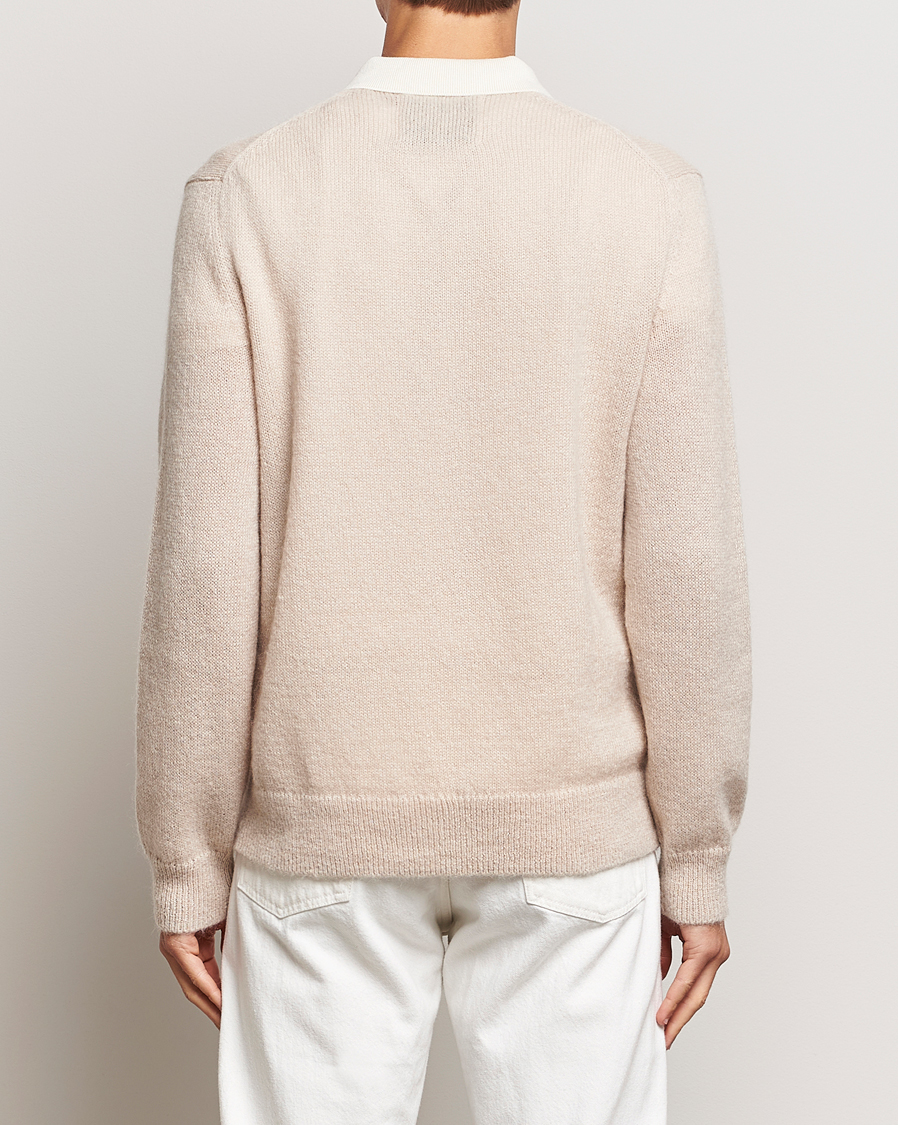 Herre | Gensere | GANT | Mohair Knitted Polo Soft Oat