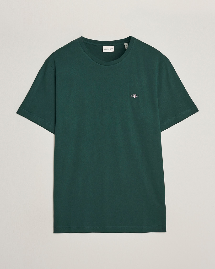 Herre |  | GANT | The Original T-shirt Tartan Green