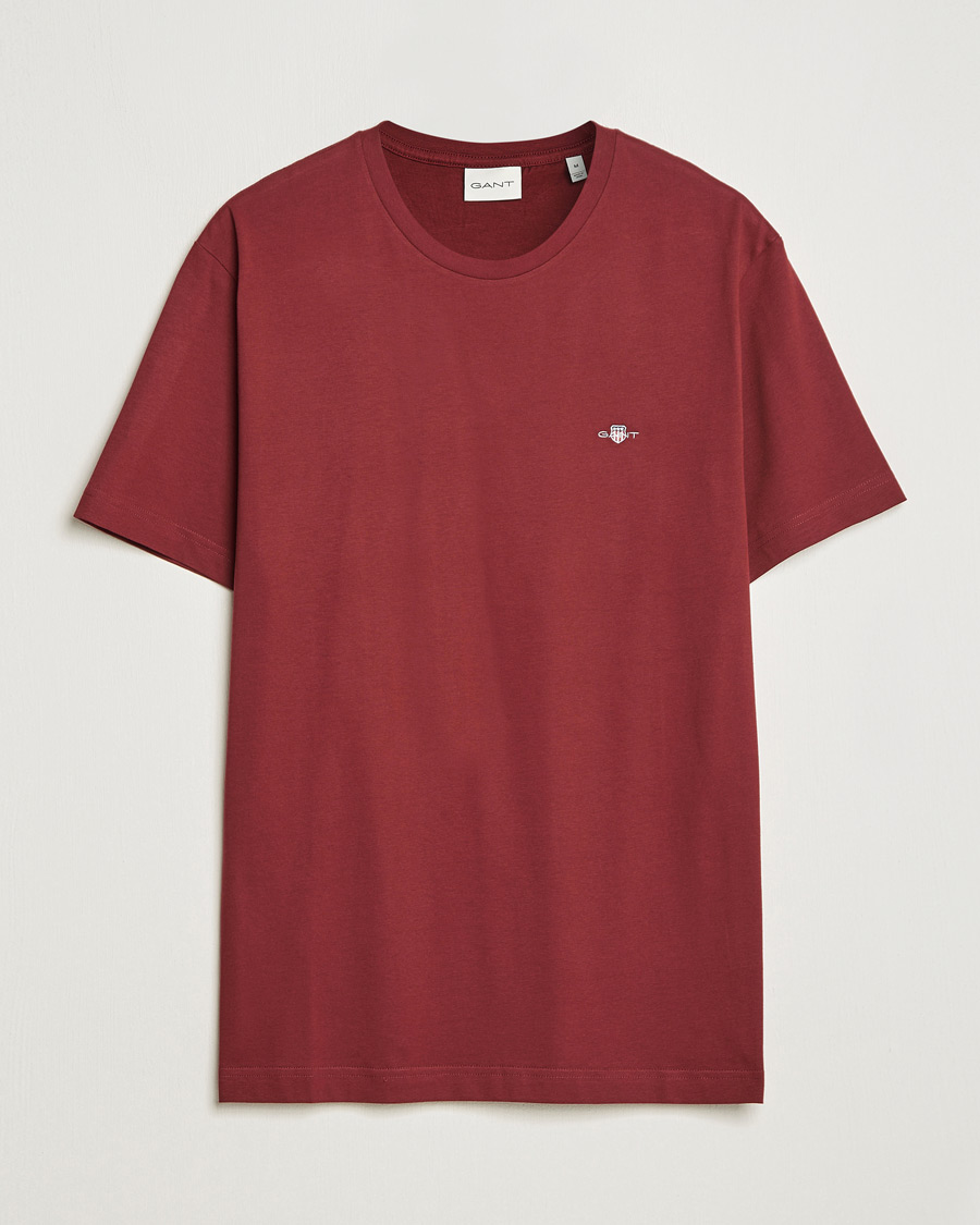 Herre | T-Shirts | GANT | The Original T-shirt Plumped Red