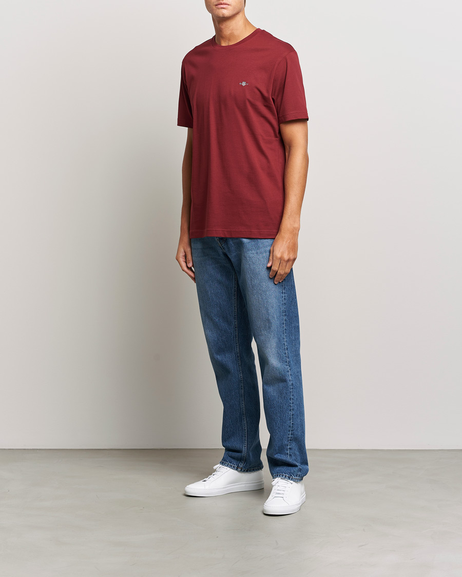 Herre | T-Shirts | GANT | The Original T-shirt Plumped Red