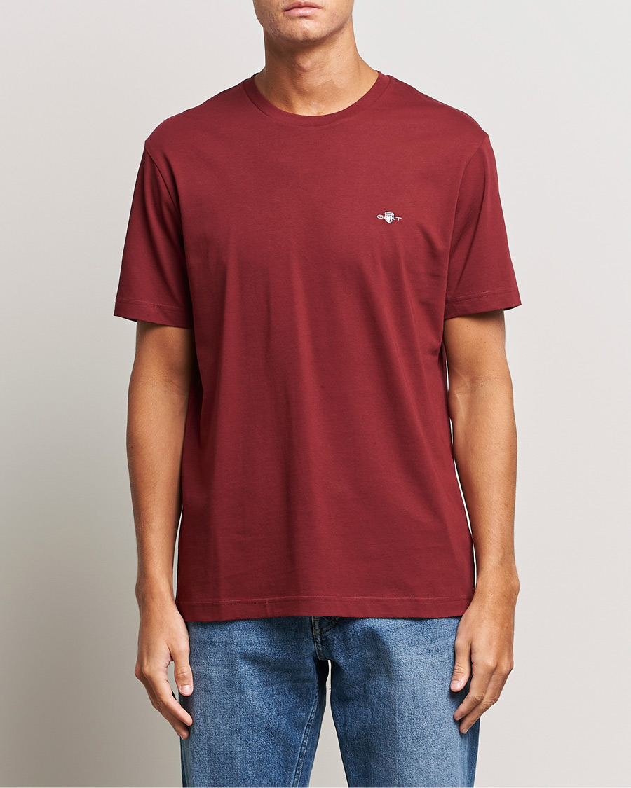Herre | T-Shirts | GANT | The Original T-shirt Plumped Red
