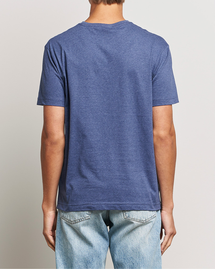 Herre | T-Shirts | GANT | The Original T-Shirt Dark Jeansblue Melange