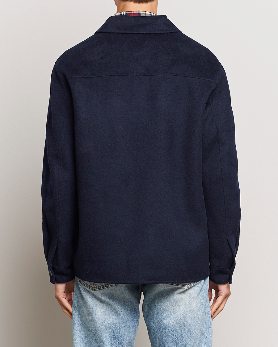 Herre | Jakker | GANT | Wool Pocket Shirt Jacket Evening Blue