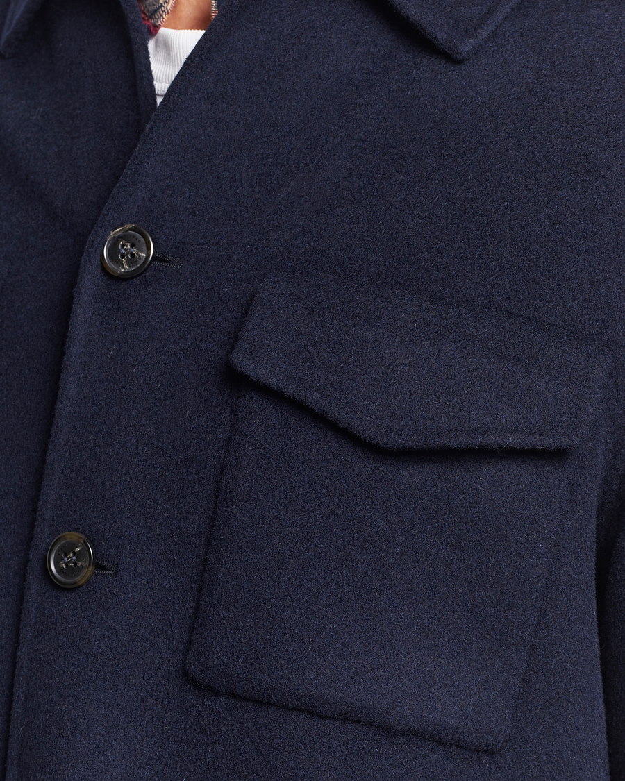 Herre | Jakker | GANT | Wool Pocket Shirt Jacket Evening Blue