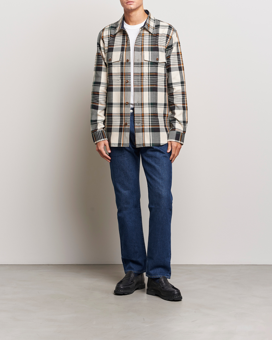Herre | Skjorter | GANT | Heavy Twill Checked Overshirt Putty Multi