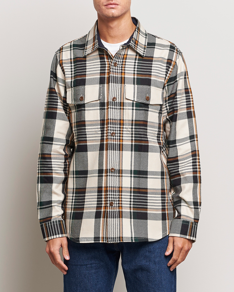 Herre | Skjorter | GANT | Heavy Twill Checked Overshirt Putty Multi