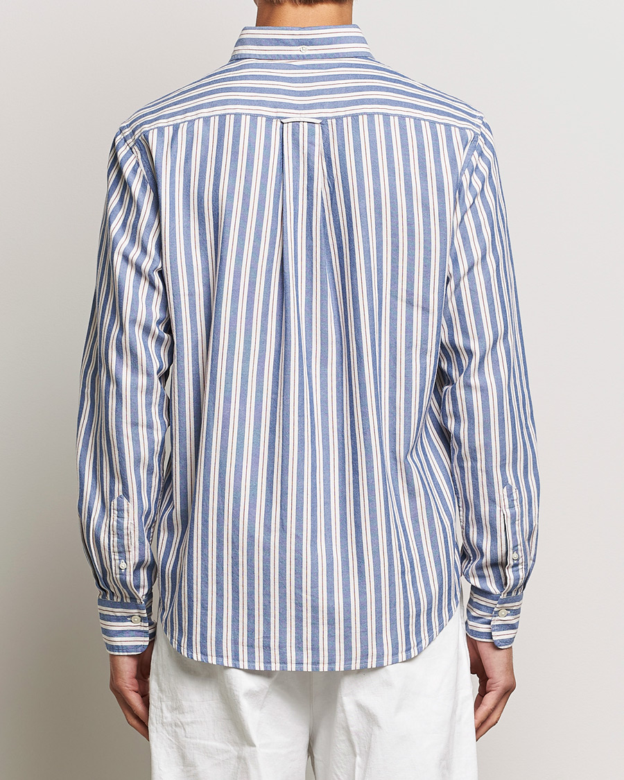 Herre | Skjorter | GANT | Regular Fit Archive Oxford Striped Shirt College Blue