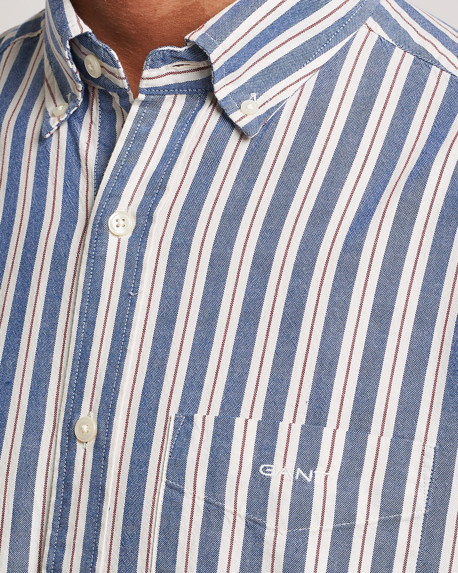 Herre | Skjorter | GANT | Regular Fit Archive Oxford Striped Shirt College Blue