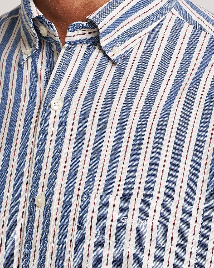 Herre | Skjorter | GANT | Regular Fit Archive Oxford Striped Shirt College Blue