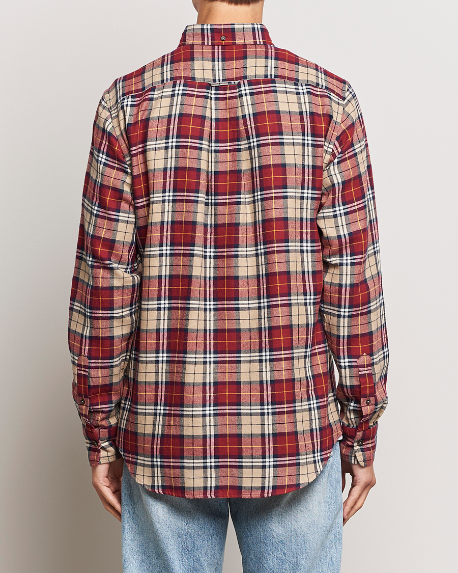 Herre | Skjorter | GANT | Regular Fit Flannel Checked Shirt Plumped Red