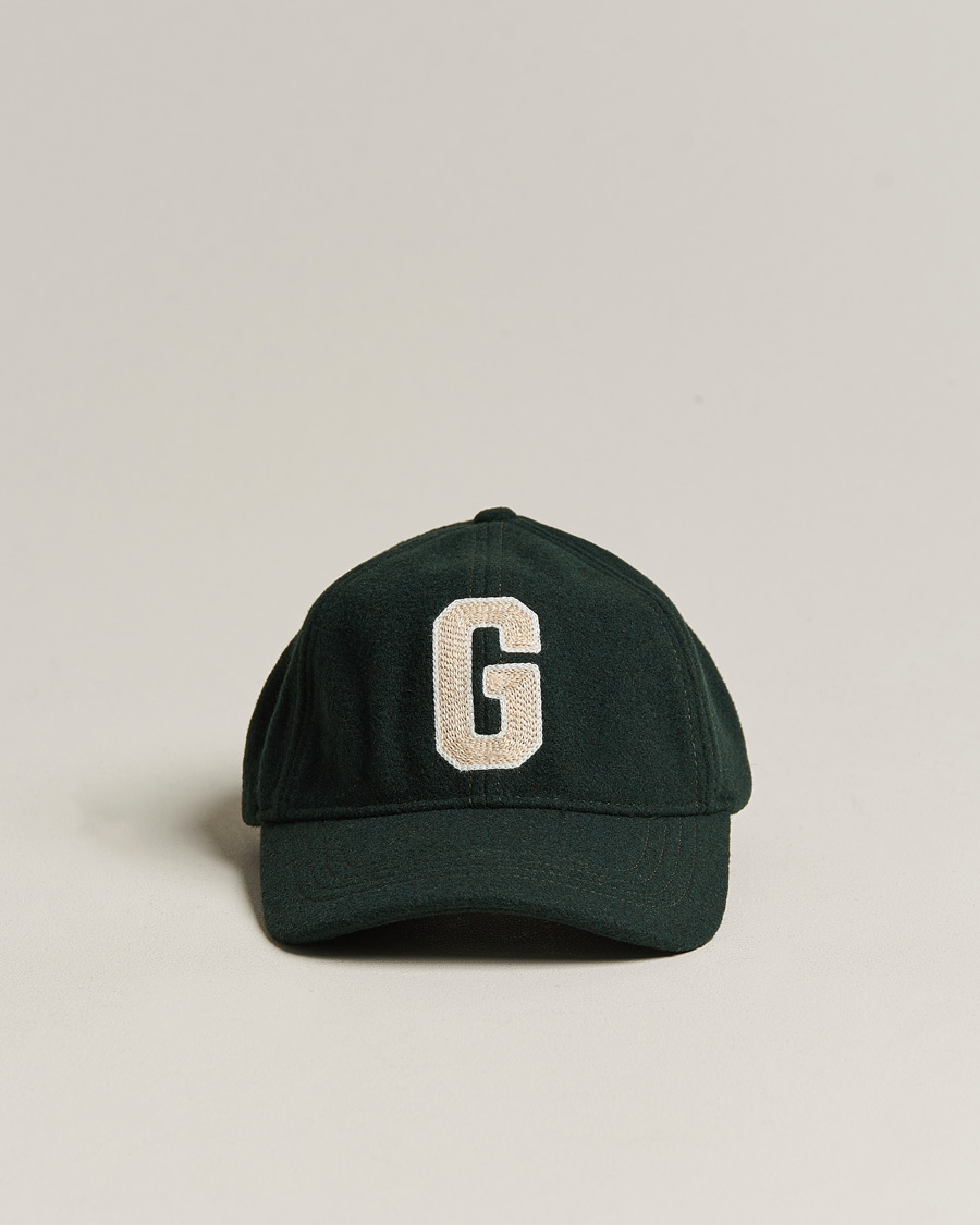Herre | Hatter og capser | GANT | Badge Wool Cap Tartan Green