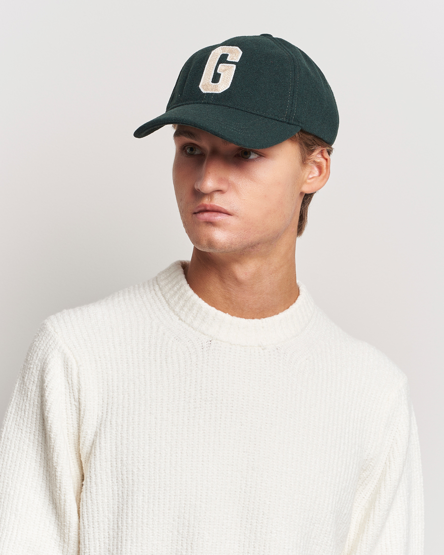 Herre |  | GANT | Badge Wool Cap Tartan Green