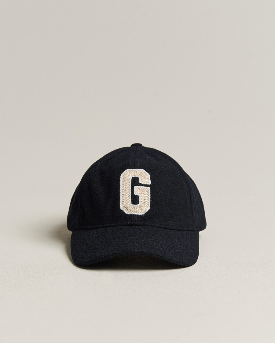 Herre | GANT Badge Wool Cap Evening Blue | GANT | Badge Wool Cap Evening Blue