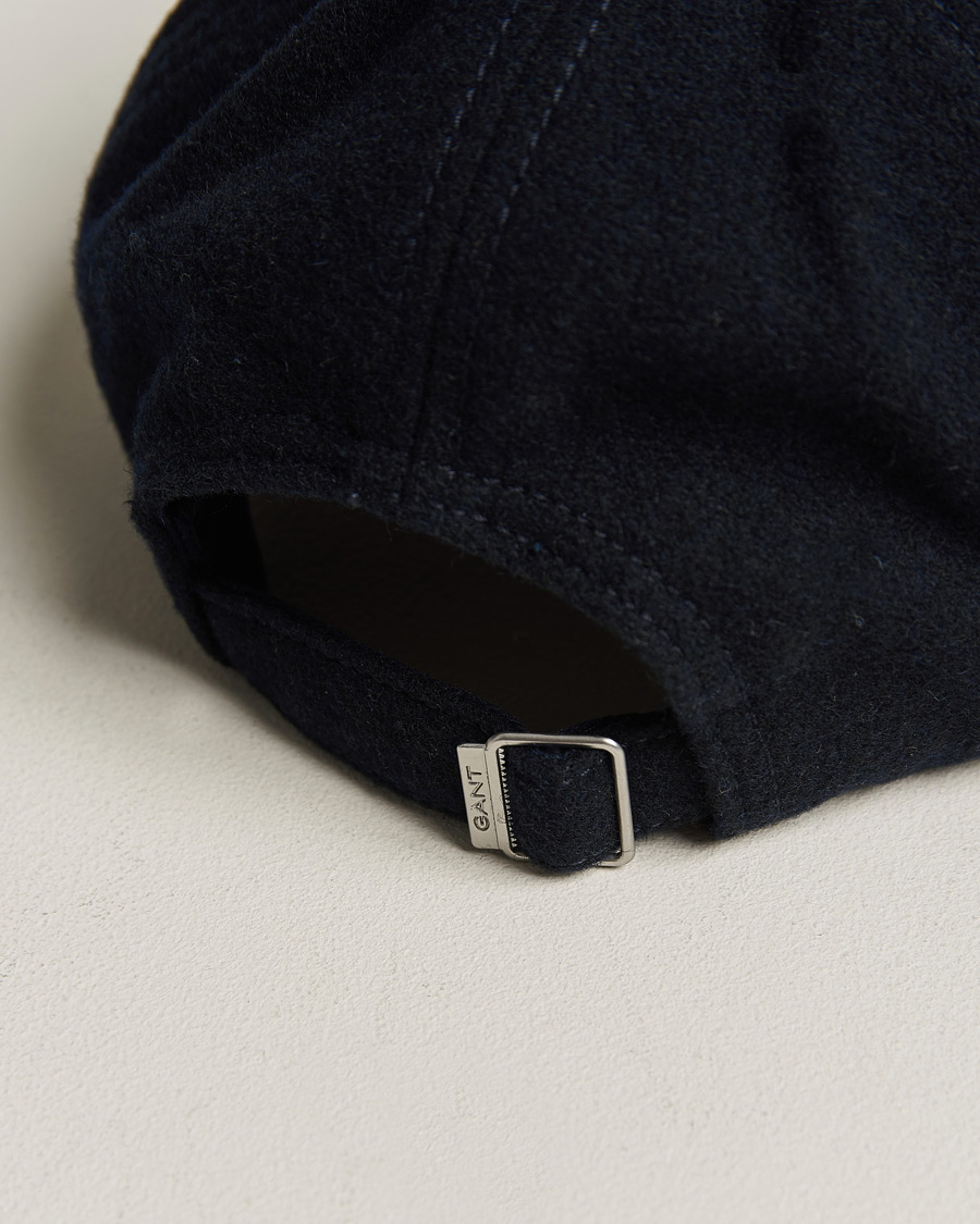 Herre | GANT Badge Wool Cap Evening Blue | GANT | Badge Wool Cap Evening Blue