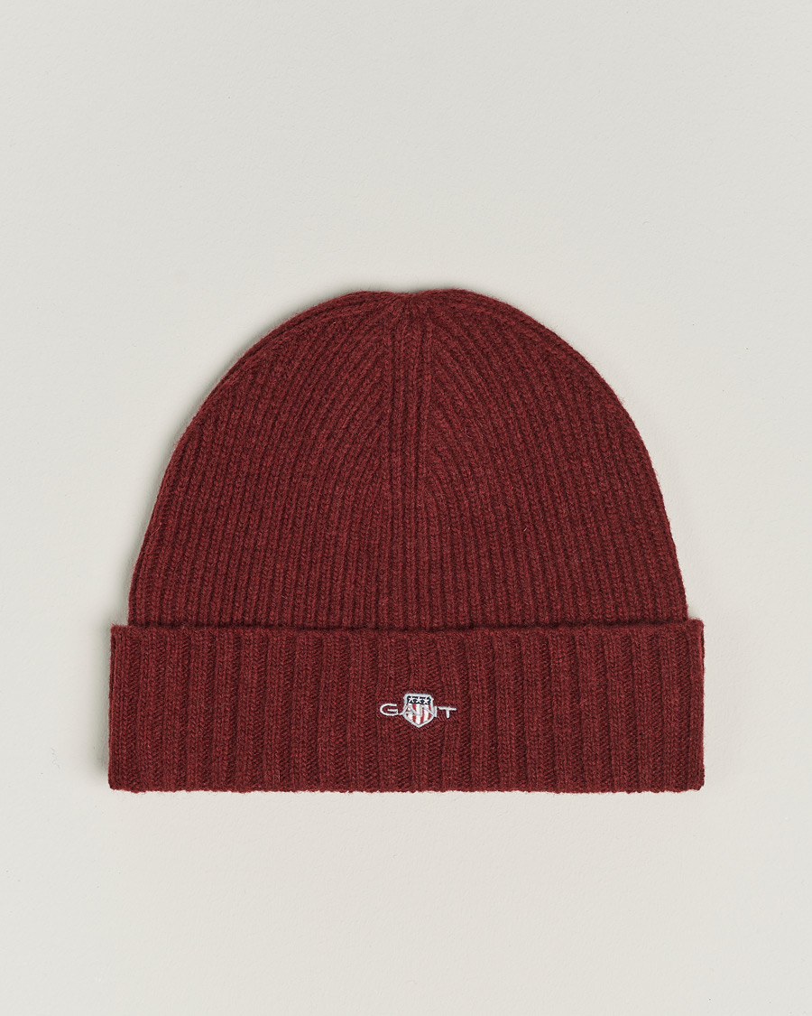 Herre |  | GANT | Wool Lined Beanie Plumped Red