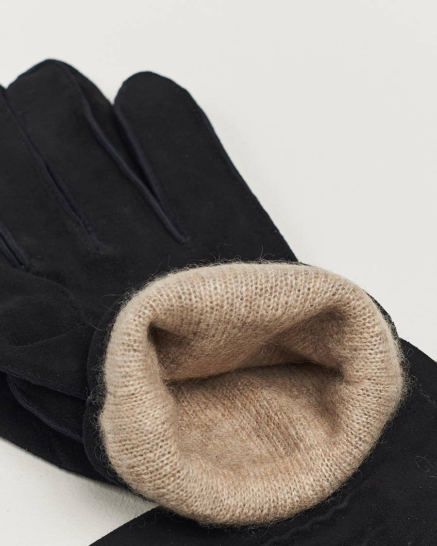Herre |  | GANT | Classic Suede Gloves Black