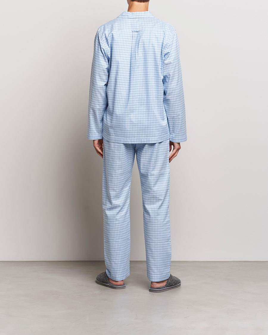Herre | Pyjamaser | GANT | Checked Pyjama Set Capri Blue