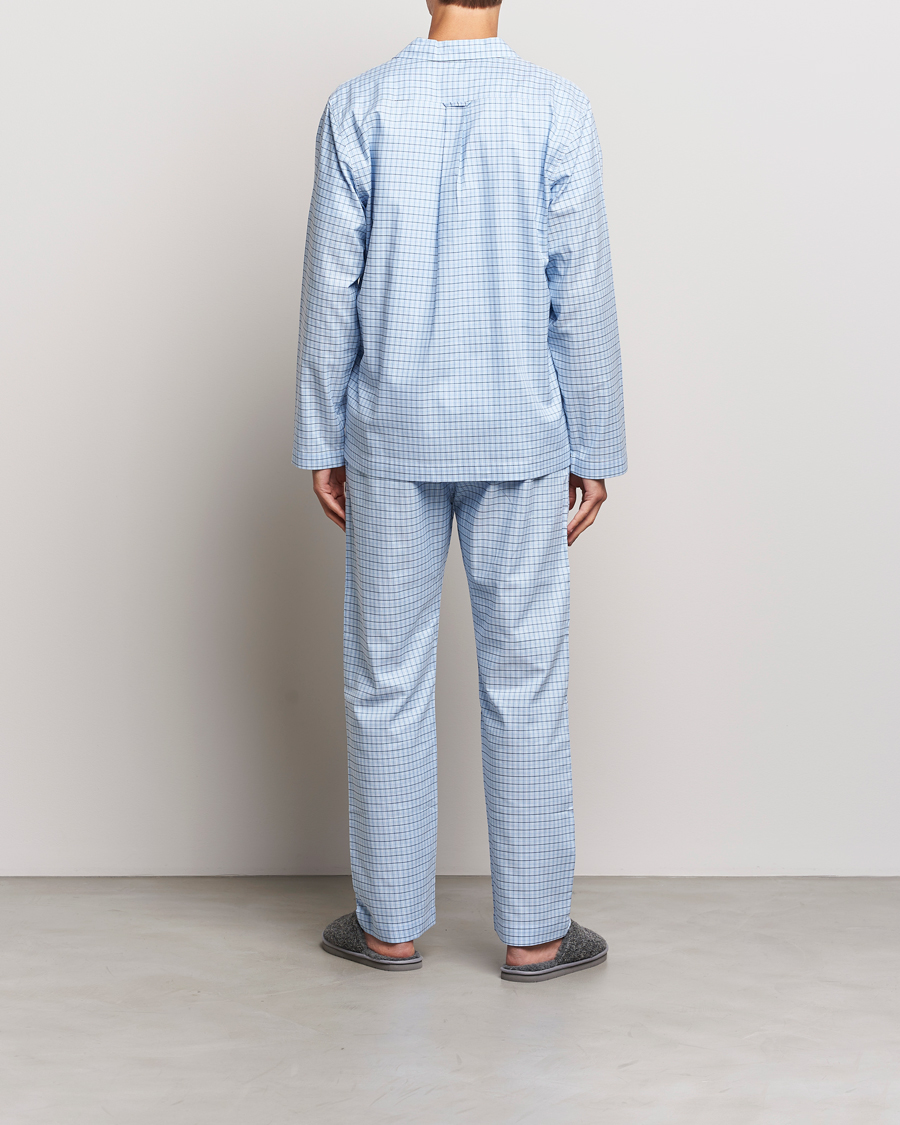 Herre | Pyjamaser og badekåper | GANT | Checked Pyjama Set Capri Blue