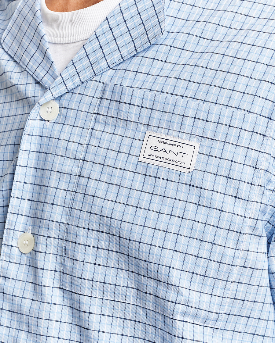 Herre | Pyjamaser og badekåper | GANT | Checked Pyjama Set Capri Blue