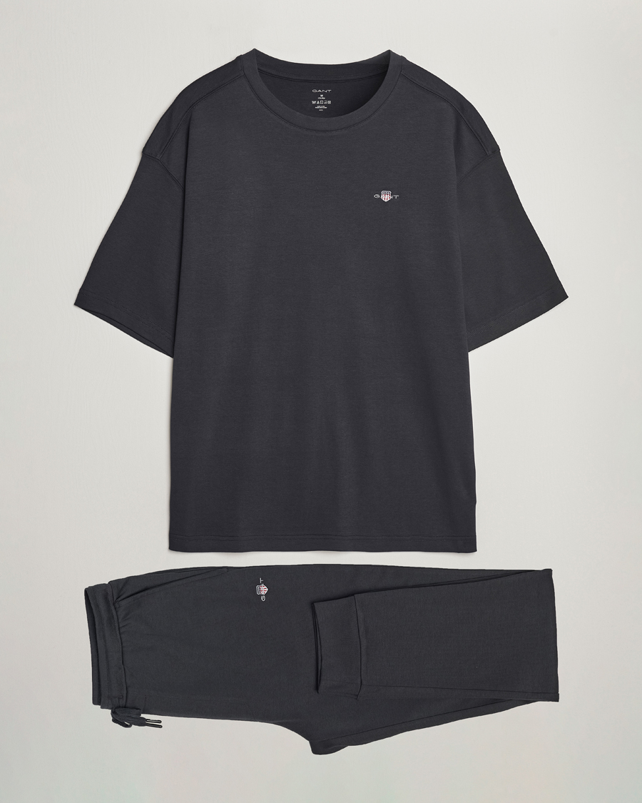 Herre | Pyjamaser og badekåper | GANT | Premium Loungewear Set Black
