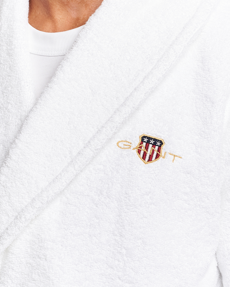 Herre | Pyjamaser og badekåper | GANT | Archive Shield Terry Robe White