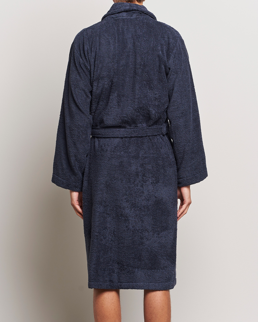 Herre | Pyjamaser og badekåper | GANT | Archive Shield Terry Robe Evening Blue