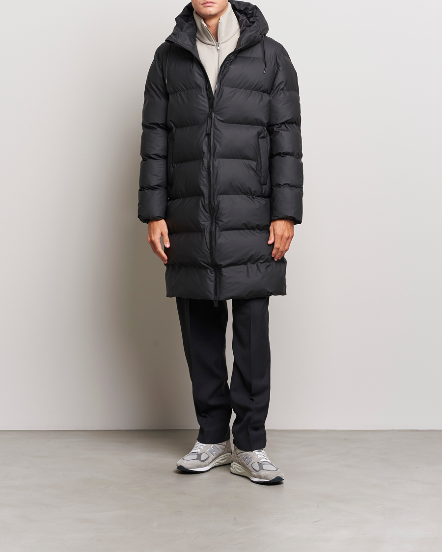 Herre | Jakker | RAINS | Alta Long Puffer Jacket Black