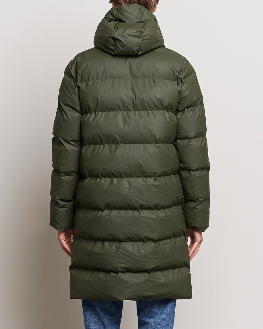Herre | Jakker | RAINS | Alta Long Puffer Jacket Green