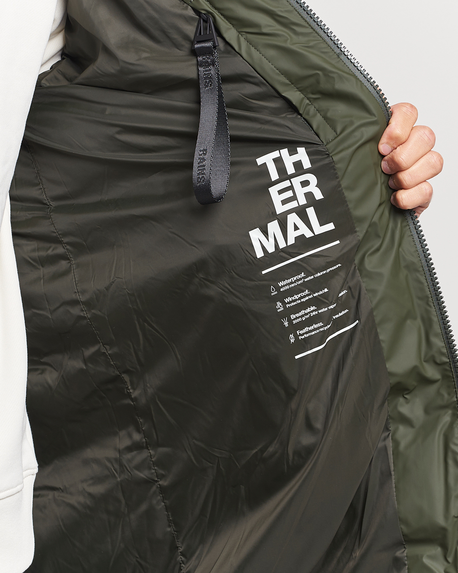 Herre | Jakker | RAINS | Alta Long Puffer Jacket Green