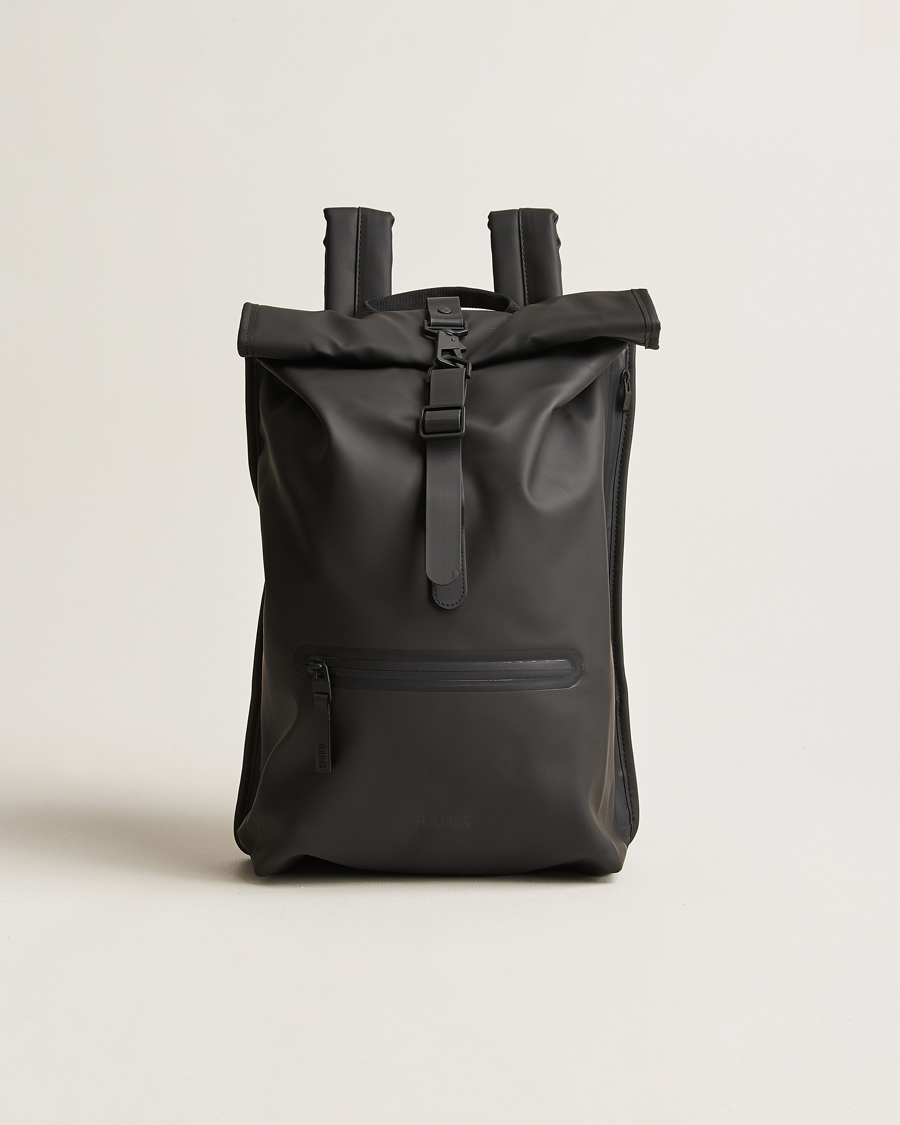 Herre | Vesker | RAINS | Rolltop Rucksack Black